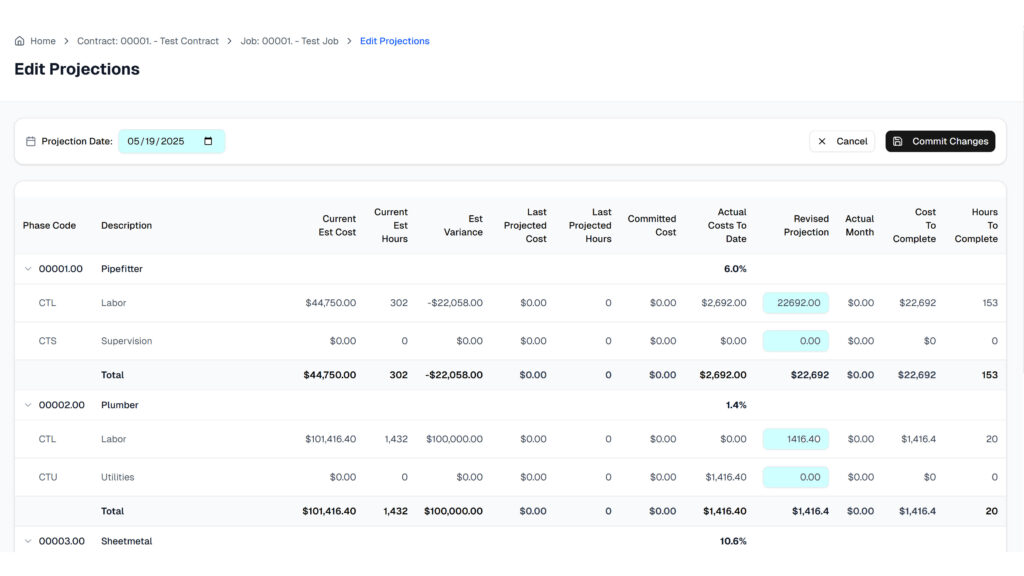 SelectView portal Projections 